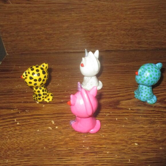 Ty Beanie Boos Mini Figures Set of 4 Cute Miniature Animals Collectibles - Picture 3 of 3